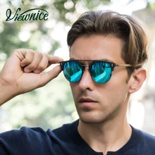 Viewnice Retro gafas de sol De Madera gafas de Sol Masculinas Polarizadas Gafas de Sol de La Vendimia Personalizada Mujeres Gafas polarizadas 096