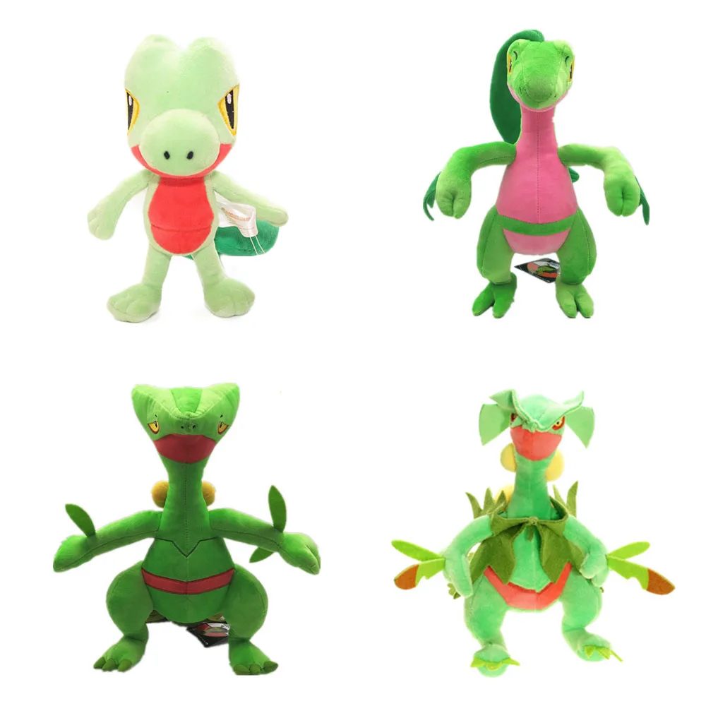 Персонажи аниме Treecko Evolution grovile Sceptile Mega Sceptile pkm Мягкие плюшевые игрушки подарки для детей