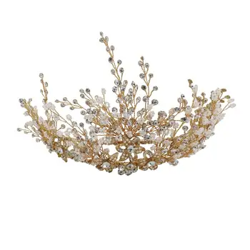 

1pcs Headdress Wedding Decor Elegant Rhinestone Headdress Bride Headdress for Female Lady Woman