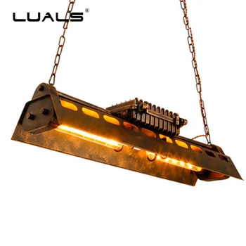 

American Vintage Industrial Lighting Loft Iron Art Hanging Lamp Retro Restaurant Pendant Lights Industrial Edison Light Fixtures