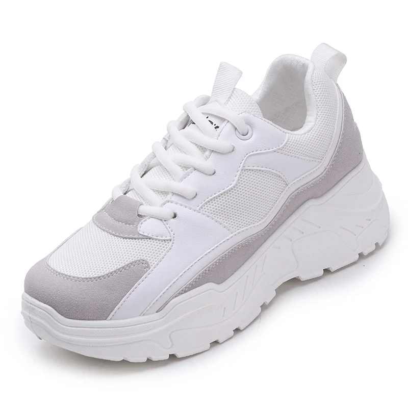 Cheap Women Shoes 2019 New Chunky Sneakers For Women Vulcanize Shoes Casual Fashion Dad Shoes Platform Sneakers Basket Femme Krasovki