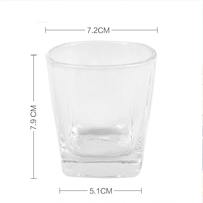 6-Piece Set of 170ml Thick Bottom Clear Glass Whiskey Glasses for Beer, Tea, Wine - Perfect for Drinking in Bars, Clubs, and at Home image 6