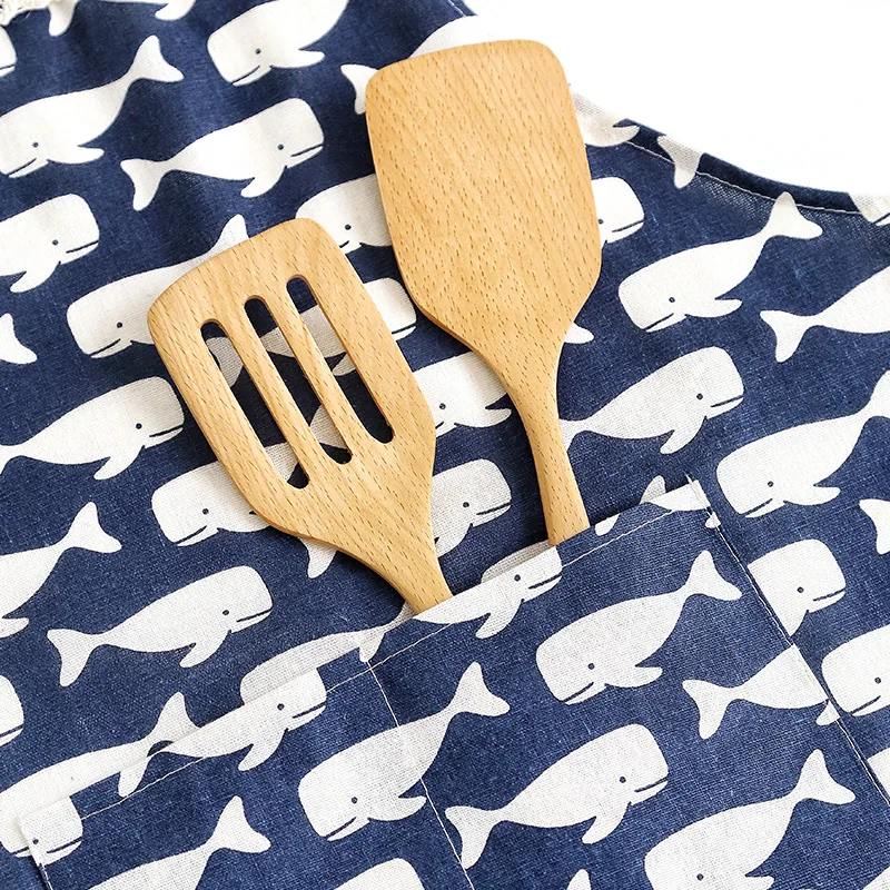 New Hot Fashion Lady Women Men Adjustable Cotton Linen High-grade Kitchen Apron for Cooking Baking Restaurant Pinafore