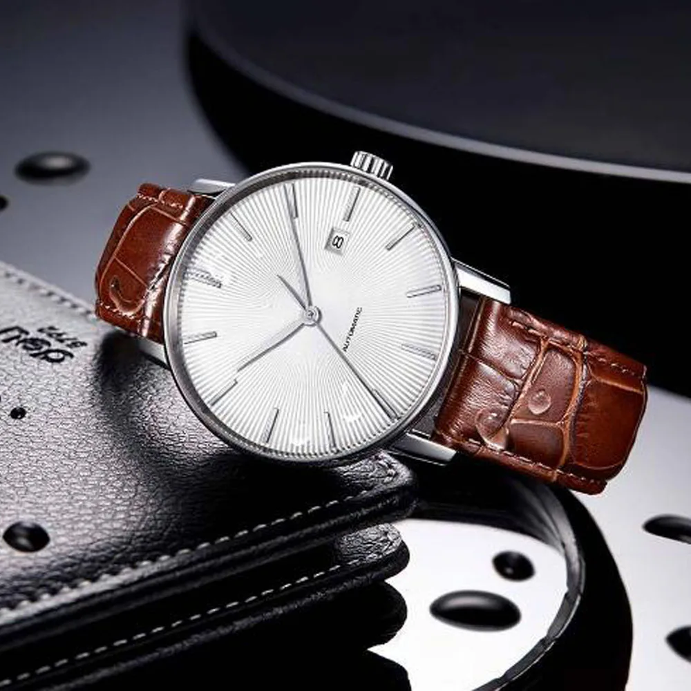 Original Xiaomi TwentySeventeen Light Mechanical Watch With Sapphire Surface And Leather Strap Full