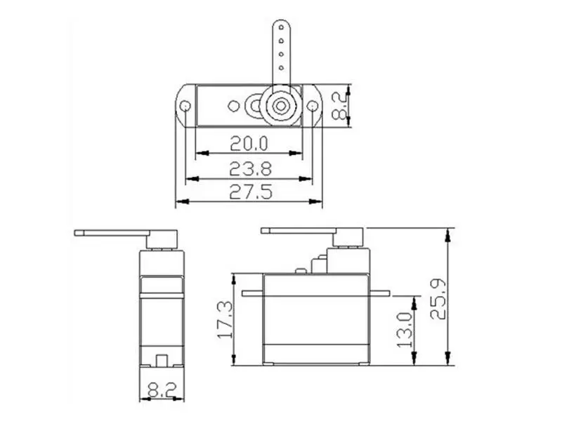 1 шт./3 шт./5 шт./10 шт./20 шт. K-power P0037 3,7G микро сервопривод для радиоуправляемого самолета, вертолета, дрона, лодки для Arduino