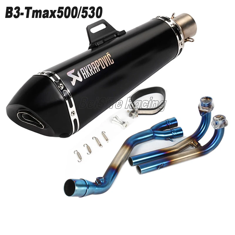 

Slip-on For Yamaha TMAX 530 TMAX 500 TMAX530 TMAX500 2008-2016 TMAX Motorcycle Akrapovic Exhaust Muffler Escape Full System