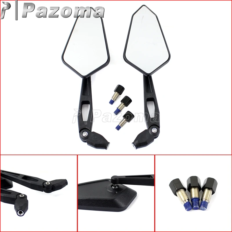 

Motorcycle ATV Scooter Side Rearview Mirrors M10 Adapter Quad Rear View Mirror for Ducati Honda Suzuki Yamaha Kawasaki