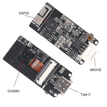 

M5Stack ESP32 Camera Module, OV2640 2 Mega Pixels Camera 1632 1232 UXGA, with Type C Port and 3D WiFi Antenna, Mini Camera Board