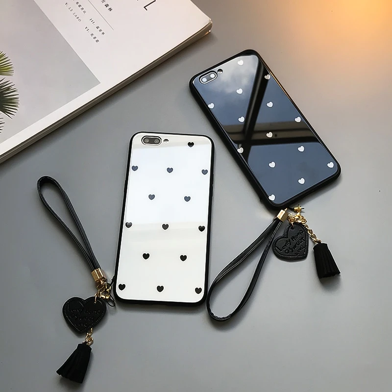 

love Case For iPhone X Xs Max Xr 8 7 6s 6Plus 6sPlus 7Plus 8Plus high quality Glass phone case