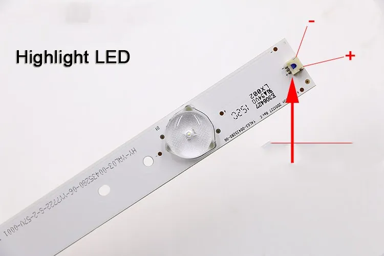 Светодиодный фонарь для замены 43D2000N/D6000 43U3C подсветка LEXTAR-43D2000 LB-M430F14-E2-A 1 комплект = 10 шт. 41,5 см