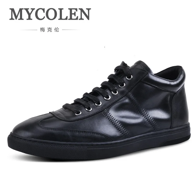 

MYCOLEN Men Shoes Casual Light Breathable Fashion Action Leather Shoes Comfortable Spring Autumn Leather Men Shoes Scarpe Uomo