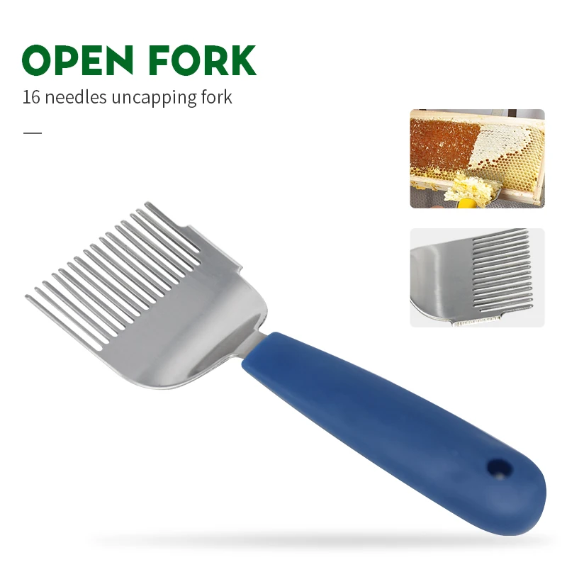 

Apicultura Stainless Steel Straight Uncapping Fork Bee Honey Shovel Scratcher Forks Farm Beekeeping Tools