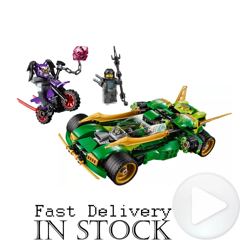 

Ninja Nightcrawler Motorcycle 618pcs GARMADON LLOYD Building Blocks Bricks Toys Model Compatible INGly INGly 70641
