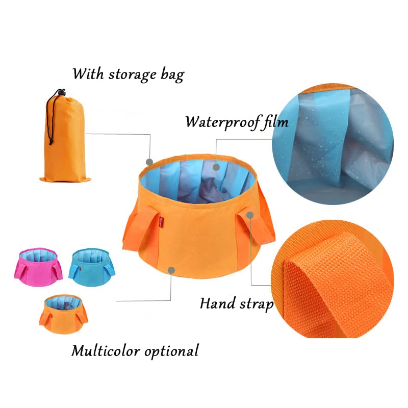 Женская дорожная портативная складная сумка-ведро, уличная компрессионная сумка для хранения, дорожная сумка для переноски, мойка для лица, для ног, для хранения бассейна