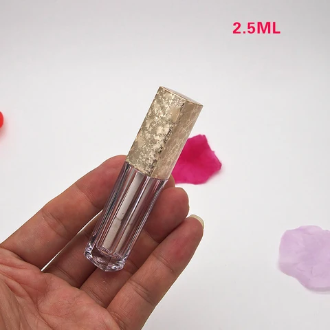 Chegada de Alto Tubo de Brilho Garrafa de Bálsamo de Bordo Elegante da Vara do Bordo. Pces 2.5ml Nova Grau Quadrado Vazio Labial Diy Recipiente 10 – 30 50