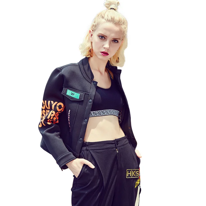 2017 New Women Bombers Jacket Punk Spring Summer Baseball Jackets