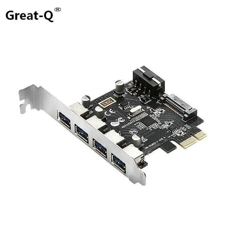 Gran Fuente de alimentación doble Q 4 puertos usb 3,0 PCIE riser Combo tarjeta pci-e pci express añadir en tarjeta