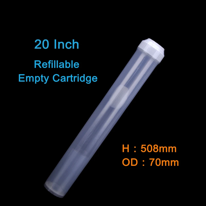 20 дюймов многоразового Пустой фильтр для воды картридж заполнения углерода GAC KDF55 DI смолы фильтр для Wholehouse синий корпус 2 шт./лот