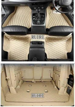 

Custom special car floor mats + One trunk mat for Right Hand Drive Toyota Land Cruiser 200 7 seats 2020-2007 waterproof carpets