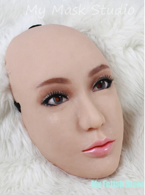 CM01) ручная работа силиконовая половина женская маска для лица Ching и роскошная пользовательская кожа Zentai костюм с линии декольте кукла трансвестит