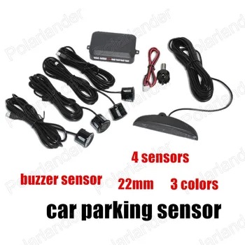 

Free Shipping 22mm 3 colors Car Parking Sensor switch 4 Sensors for all cars Reverse Sound Alarm Indicator Radar System