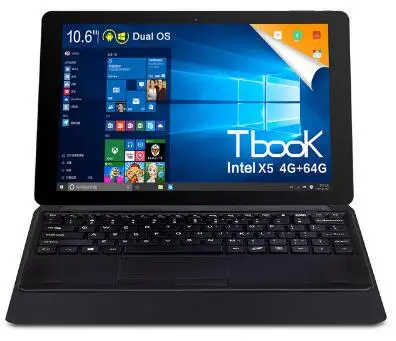 Teclast Tbook 11 2 в 1 ультрабук планшетный ПК Intel Cherry Trail Z8300 64 бит четырехъядерный 1,44 ГГц