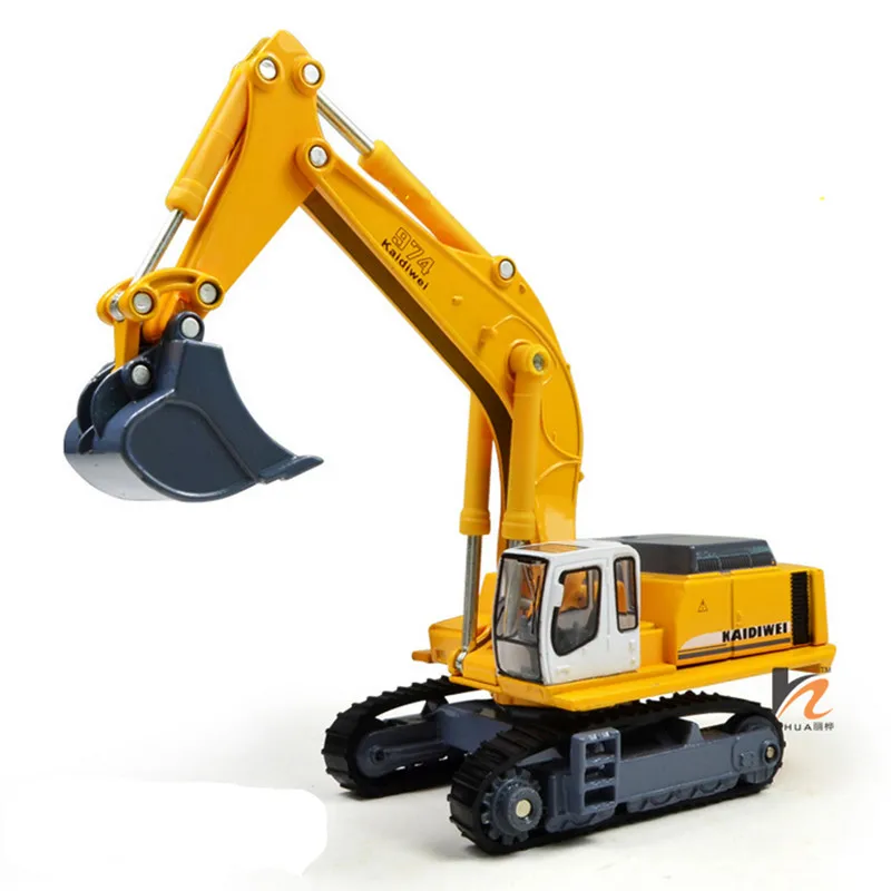 Lowest Price KAIDIWEI 1:87 Alloy Excavator Toy Die cast Metal Car Model Kids Truck Toys For Children Lowest Price KAIDIWEI 1:87 Alloy Excavator Toy Die cast Metal Car Model Kids Truck Toys For Children
