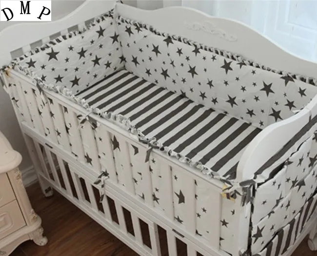 

Promotion! 5PCS Baby Bedding set girls cot set Sheet Bumpers nursery crib set bed kit ,include:(4bumper+sheet)