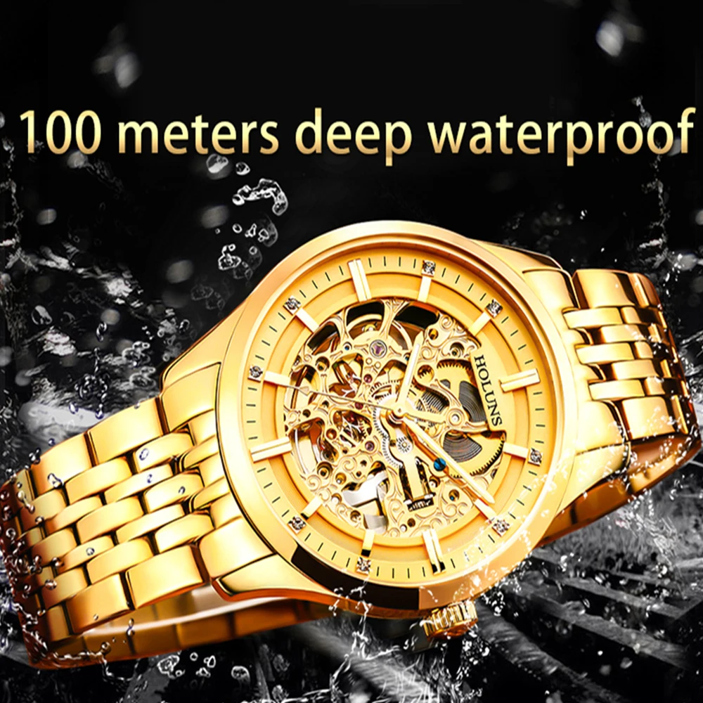 Мужские наручные часы скелетоны Relojes Hombre 2019 автоматические Роскошные мужские в