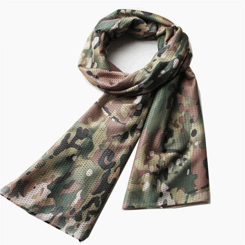 

For Hunting camping Scarf Fast Dry Face Veil Sniper Mesh Mask Airsoft Outdoor Camouflage Scarves