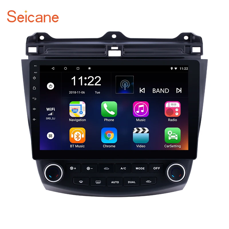 Excellent Seicane Android 9.0 10.1 inch 2DIN Car Head Unit Radio Player GPS Navigation For Honda Accord 7 2003 2004 2005 2006 2007 8-core 0 Excellent Seicane Android 9.0 10.1 inch 2DIN Car Head Unit Radio Player GPS Navigation For Honda Accord 7 2003 2004 2005 2006 2007 8-core 0