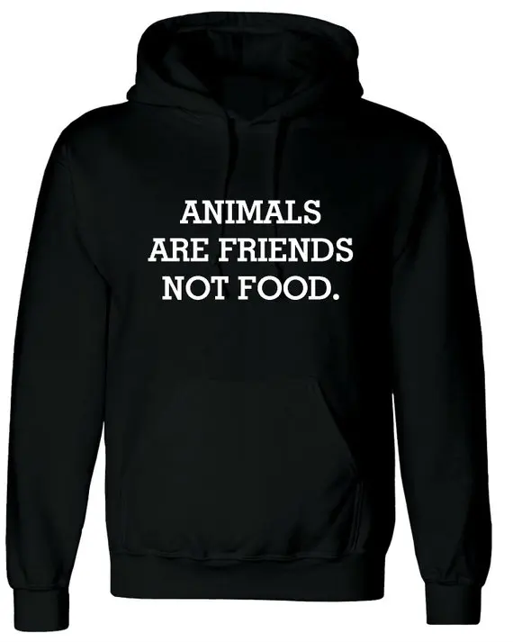 

Sugarbaby Animals Are Friends Not Food Hoodie Vegetarian Vegan Hoody Animal Lover Hood Trending Idea Gift Present Hooded Top