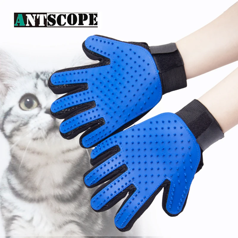Antscope Deshedding Guante Silicona уход за домашними животными Guantes пальмовые перчатки для домашних животных Perro Gato cedillo Deshedding Mascotas cetillo