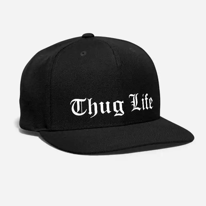 Мужская и женская однотонная вышитая банда банды Thug Life по индивидуальному заказу