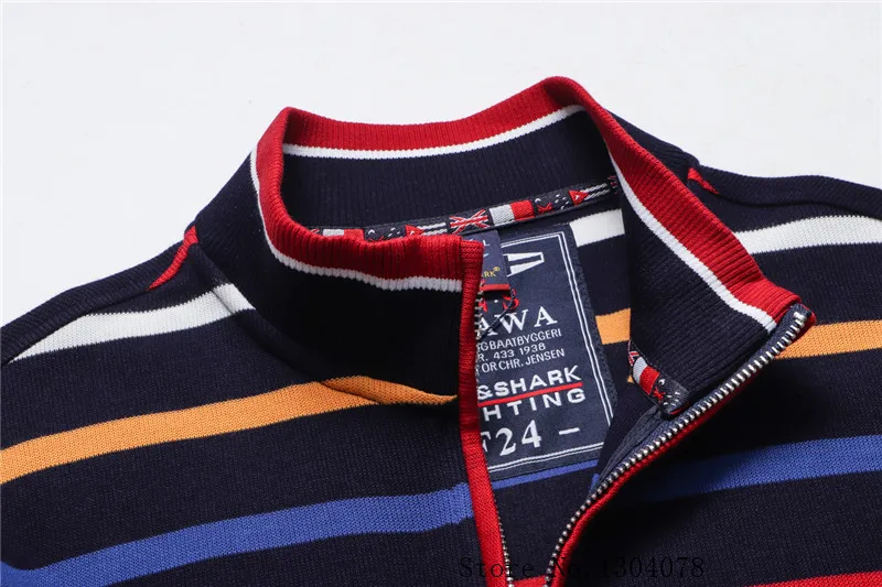 2017, Новая мода брендовая одежда Tace & Shark свитер Для мужчин пуловер в полоску Для мужчин s свитер Мода в деловом стиле Акула Костюмы T659