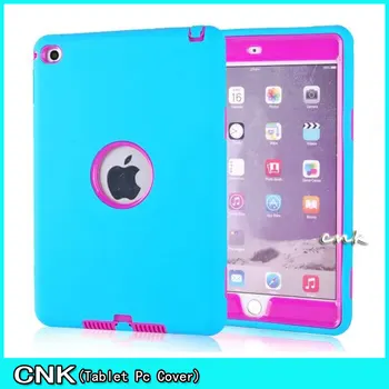 

Case For iPad mini 4 A1538/A1550 7.9 inch Retina Cases Kids Safe Shockproof Heavy Duty Soft Silicone Hard PC Full Case Covers