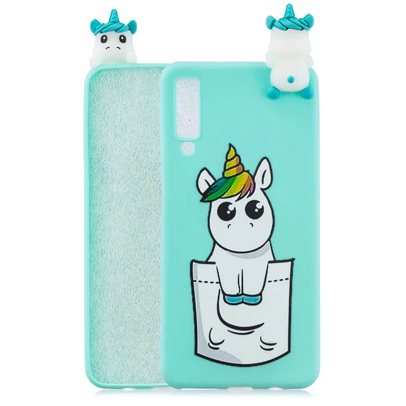 FLYKYLIN чехол для телефона Samsung Galaxy A7 2018 A9 A920 3D кукла игрушки мягкие силиконовые