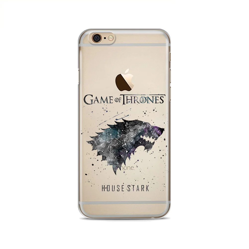 لعبة عروش واضح لينة سيليكون غطاء إطار هاتف محمول ل iphone X XS ماكس XR 8 8 زائد 7 7 زائد 6 S 6 زائد 5 5 S SE