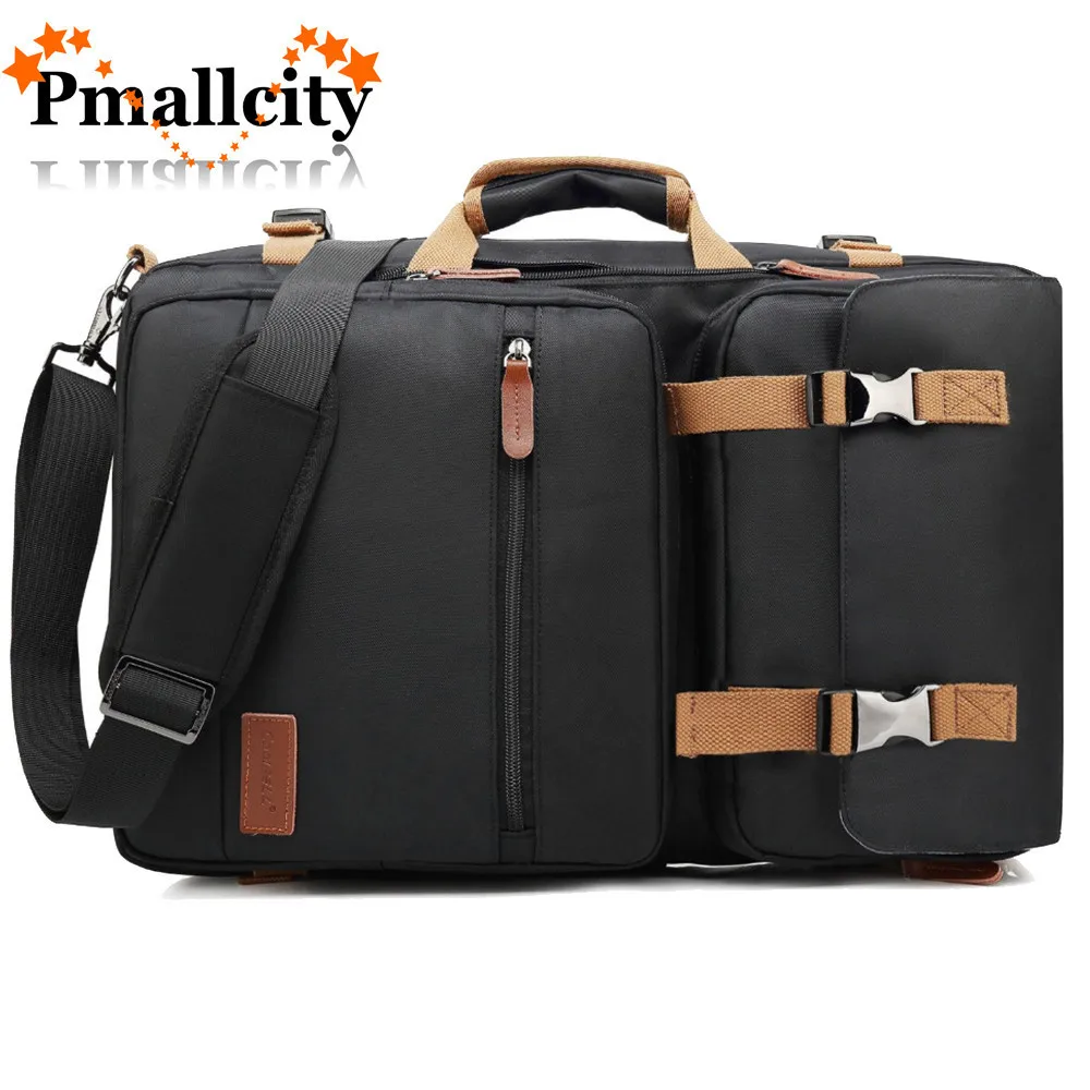 Mochila Convertible bolso de mensajero bolso de hombro Maletín de negocios mochila de viaje bolso multifunción bolsos de ordenador portátil 17,3 17 - 1