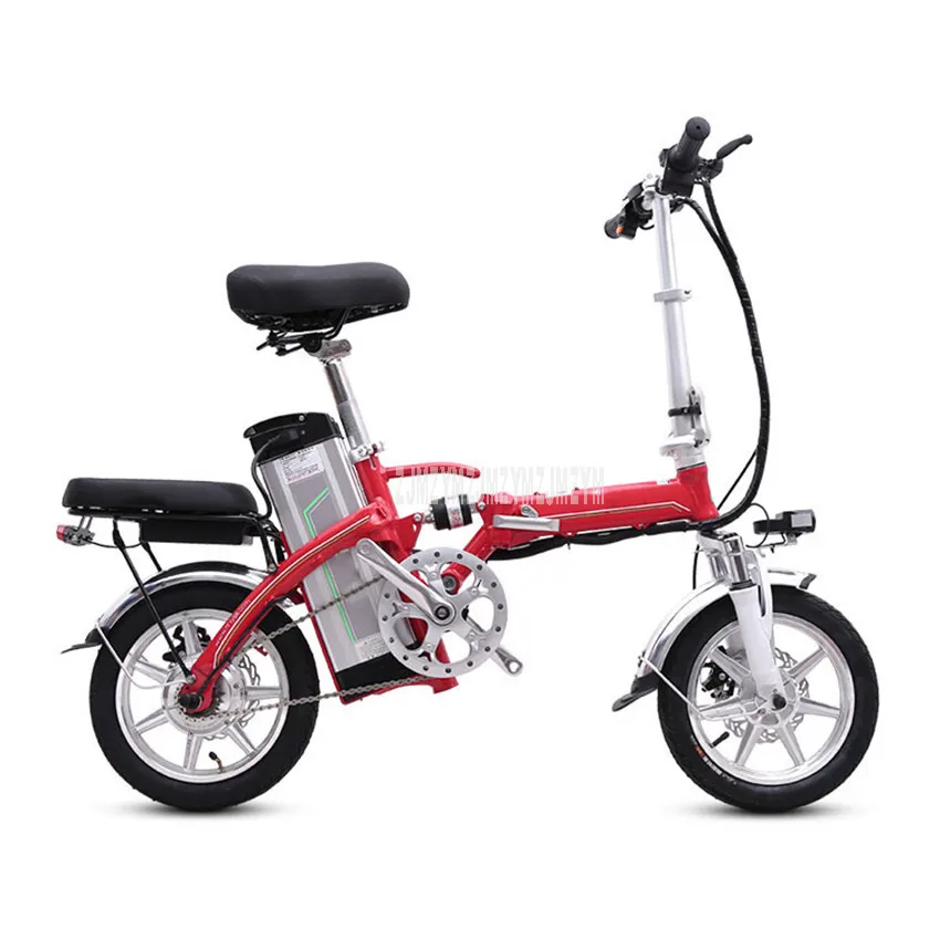 Top Mini Bike Folding Electric Bike 14inch Wheel 240W Motor E Bike Electric Bicycle Scooter Two Seat 48V 22.5AH/25AH Lithium Battery 4