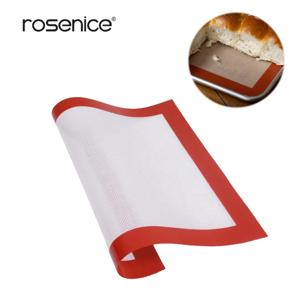 

ROSENICE Non-Stick Silicone Mat Professional Grade Silicon Liner Baking Pastry Mat Cookie Sheets Baking Pad Kitchen Tool