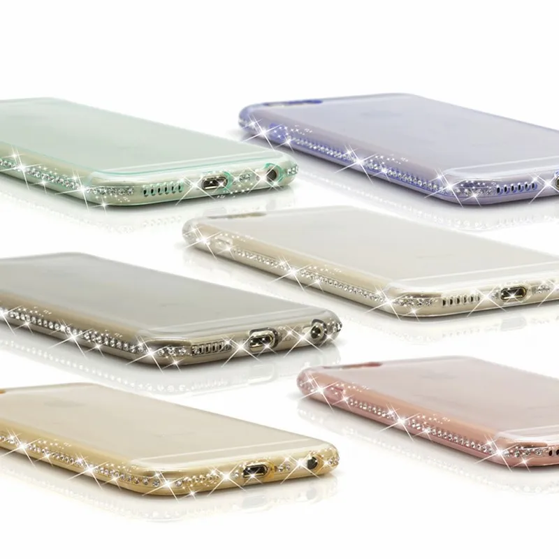 For Coque iPhone Paillettes For iPhone 6 Cases 7plus 5 S 5S SE housse telephone Luxury transparent etui Mobile Phone Accessories (41)