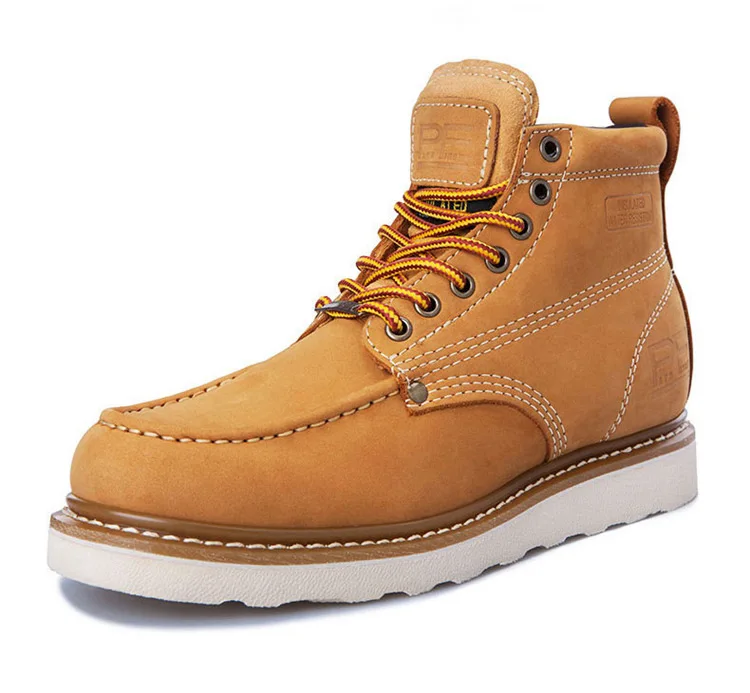 

Snow Boots tooling boots men and women boots retro leather short boots square head casual high shoes locomotive .