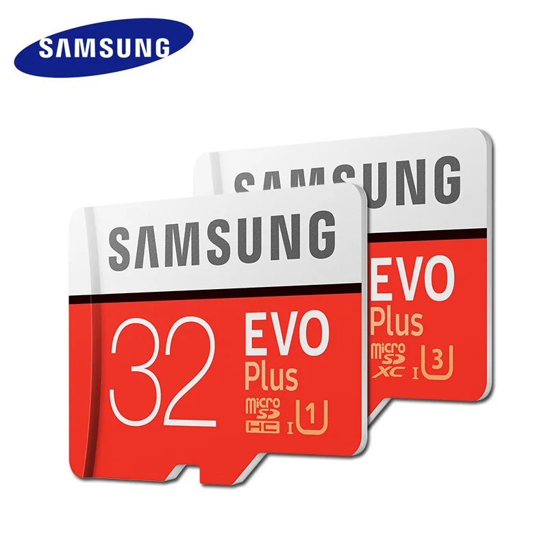 Лучший SAMSUNG EVO Plus MicroSD карты памяти 32 ГБ 64 ГБ 128 ГБ Class 10 microSDHC U1 TF карты 4 K HD с адаптером для смартфонов Tablet