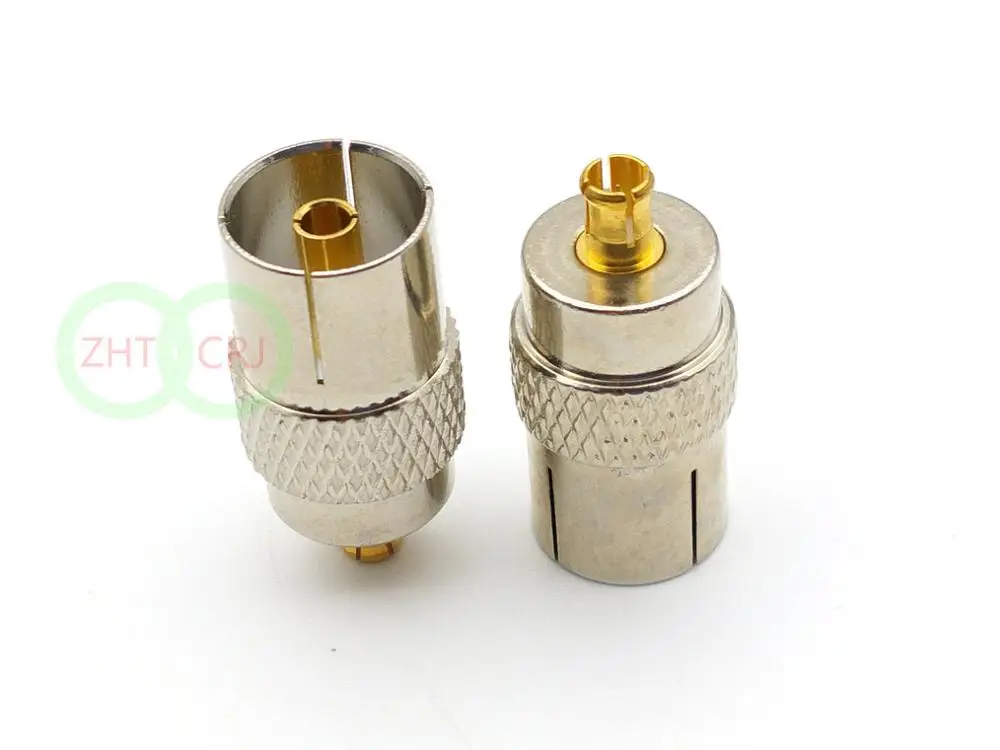 

IEC DVB-T TV PAL Female Jack to MCX Male Plug RF ADAPTER