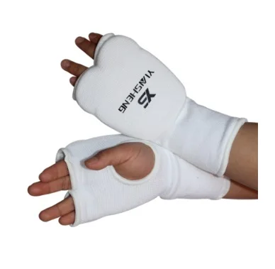 Перчатка для тхэквондо, боевой протектор для рук WTF, одобренный боевыми искусствами, спортивные перчатки для рук, боксерские перчатки, защитный инструмент для рук - Цвет: Белый