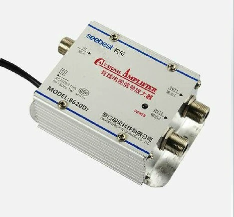 Catv TV Cable antena amplificador amplificador de señal del divisor AMP Booster mejorar la claridad 20DB|splitter cell signalamplifier karaoke - AliExpress