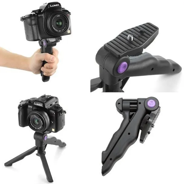 

Lightweight Camera Folding Tripod Stand Stabilizer steady Handheld Grip for Canon Nikon Sony Video DV DSLR