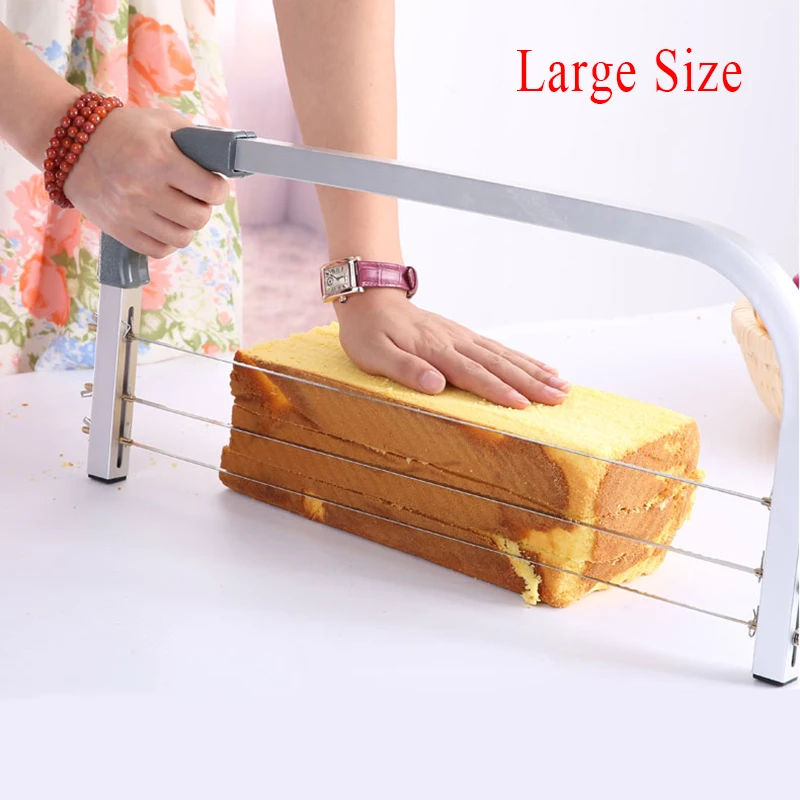 

Adjustable Large 3 Blades Cake Cutter Interlayer Cake Slicer DIY Household Baking Tools Leveler Stainless Steel Cut Saw