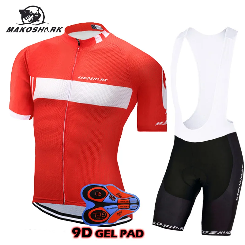 Мужские про команды гоночный велосипед одежда Летний дышащий короткий рукав Велоспорт трикотажный комплект Ropa Ciclismo Велоспорт нагрудник шорты набор